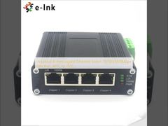 Switch Ethernet Gigabit Industriale a 4 porte 10/100/1000Mbps, guida DIN, da -40°C a 75°C