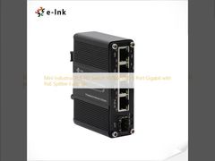 Mini Switch Industriale PoE PD 10/100/1000 3 Porte Gigabit con Funzione Splitter PoE