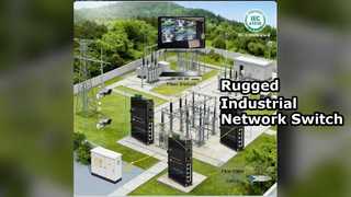 Switch Ethernet industriale a 4 porte 100FX con alimentazione ridondante