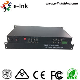16CH AHD CVI TVI Over Fiber Converter , HD - AHD / HD - CVI / HD -TVI Optical Transceiver