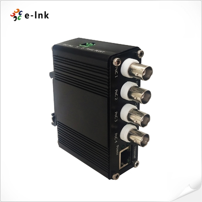 Coaxial to Ethernet Receiver DIN Rail Mount Ideal for Remote Network Expansion