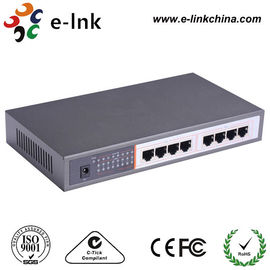 10 / 100 / 1000Mbps 8 ports Ethernet POE Switch , 220VAC Industrial Gigabit Switch IEEE802.3at