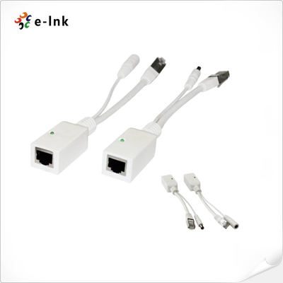 ABS Shielded Passive PoE Splitter Gigabit 10/100/1000M For IP Camera