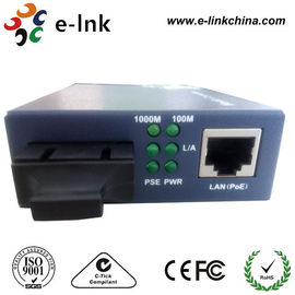 Convertitore a fibra ottica di media di Gigabit Ethernet POE per modo della macchina fotografica del IP di POE il singolo