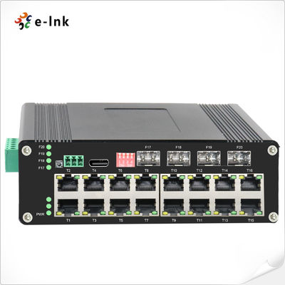 Industrial L2 Managed Hardened Ethernet Switch IEEE802.3at PoE per reti di sorveglianza industriale