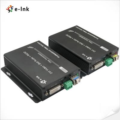 Estensore DVI in Fibra Ottica con KVM, Audio, RS232 e GPIO