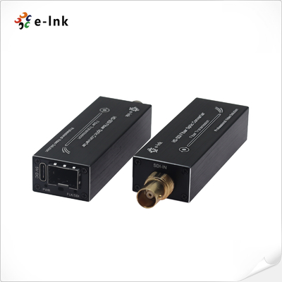 Mini HD SDI Fiber Extender 1 canale video con trasmissione audio incorporata
