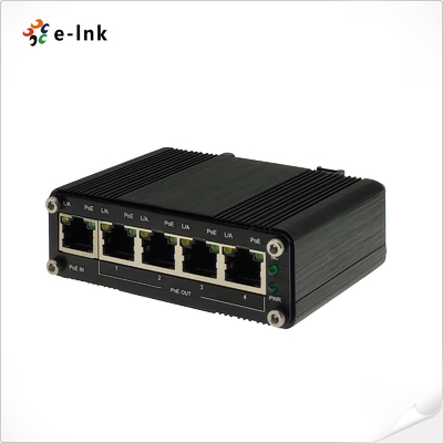 Extender PoE+ industriale a 1 porta a 4 porte Gigabit PoE 400m a cascata
