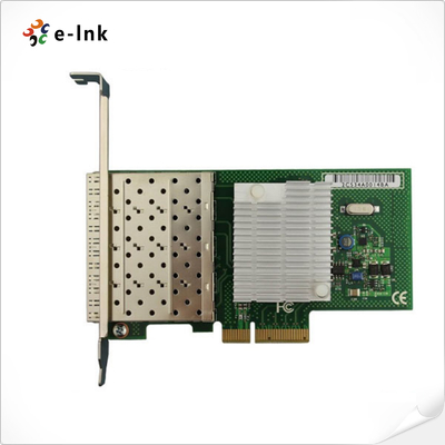 Intel 82580EB Network Card Quad SFP Ports PCIe X4 Virtualizzazione pronta