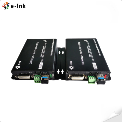 Estensore in fibra DVI con RS232 Audio bidirezionale 1080P fino a 20km