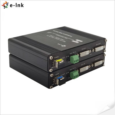 Estensore in fibra DVI bidirezionale con RS232 Audio GPIO 1080P fino a 20km